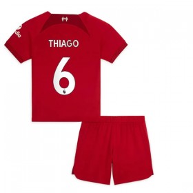 Camisetas Liverpool Thiago 6 Primera 2022/23 - Niño (+ Pantalones)